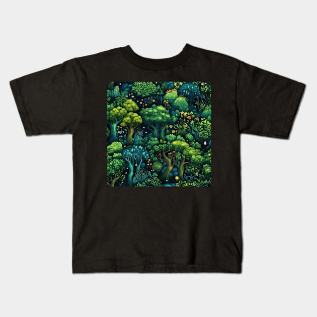 The Mysterious Forest Kids T-Shirt by Boiledpancakes